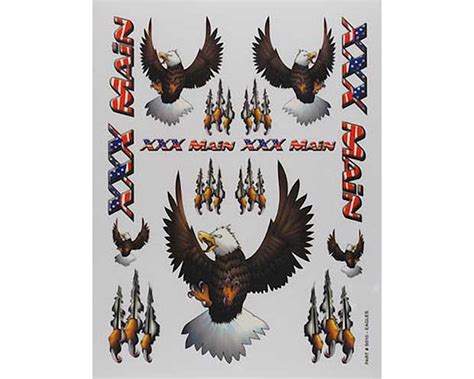 Xxx Main Sticker Sheet Eagles Xxxs010 Hobbytown