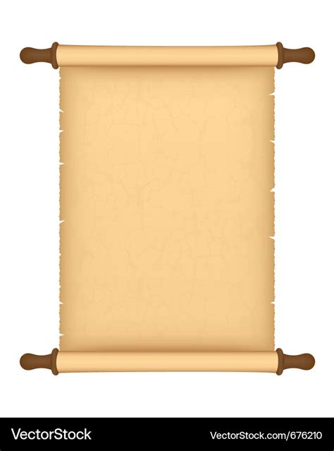 Parchment Roll Royalty Free Vector Image Vectorstock