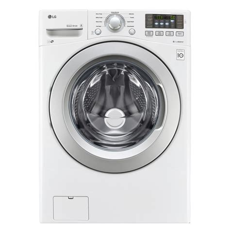 lg wm3270cw 4 5 cu ft high efficiency front load washer in white energy star