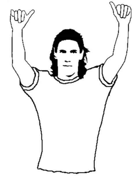 Disegni di mandala da colorare e stampare. Disegno di Edinson Cavani da colorare per bambini ...