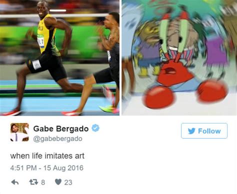hilarious reactions on twitter to usain bolt s victory at rio olympics 27 pics