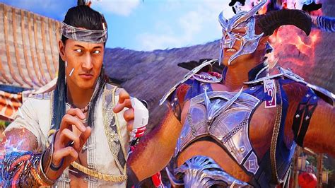 Mortal Kombat 1 Liu Kang Vs General Shao ALL Intro Dialogue YouTube