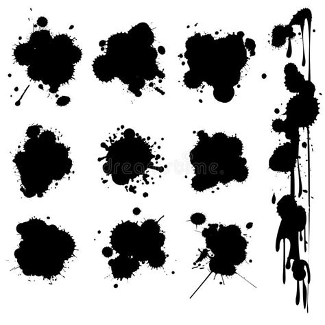 Ink Spots Stock Vector Illustration Of Spot Drop Dirty 14093699