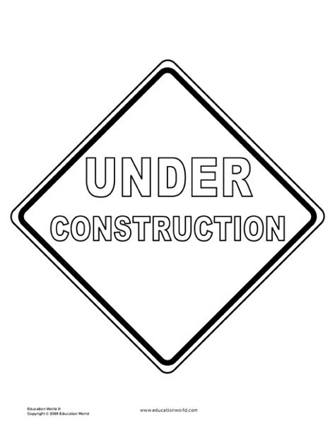 Road Signs Coloring Page