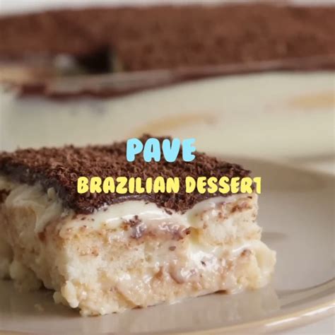 Pave Brazilian Dessert Recipe 🇧🇷 Dessert Pave Brazilian Dessert