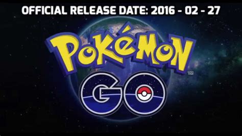 Pokemon Go Official Release Date Youtube