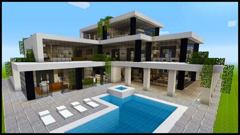 Minecraft How To Build A Modern Mansion Part 4 Interior 2 3 Youtube