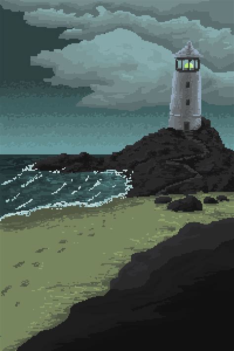 Pixilart The Old Lighthouse By Gatsby