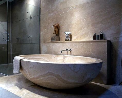 Modern & contemporary bathtubs : Modern Bathtubs Made of wood and stone | Interior Design ...
