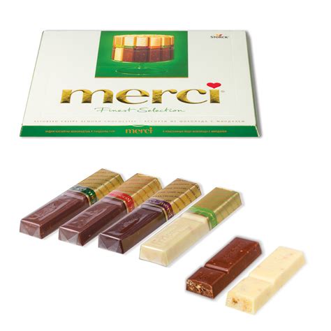 Купить Конфеты шоколадные MERCI (Мерси), ассорти из шоколада с миндалем ...