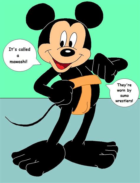 Mickey Mouse Wearing A Mowashi Mickey Mouse Mickey Disney Paintings