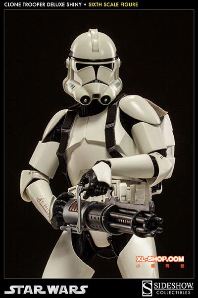 Sideshow Star Wars Clone Trooper Deluxe Shiny 16 Scale Figure