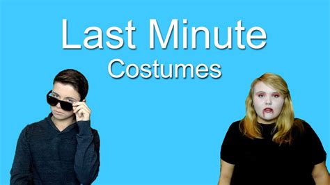 Last Minute Costume Diy Youtube