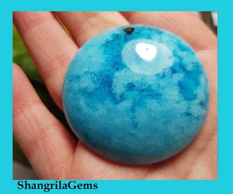 122ct 44mm Hemimorphite Aaa Collector Grade Gem Hemimorphite Blue