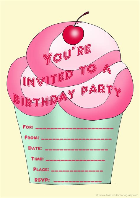 View Online Printable Birthday Party Invitations Png Free Invitation