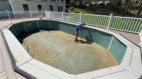 15x30 Esther Williams Oval Above Ground Pool Liner Replacement Youtube
