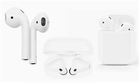 Airpods second generation (left) and original airpods (right). BRAND NEW ORIGINAL SEALED BOX APPLE AIRPODS 2 WIRELESS ...