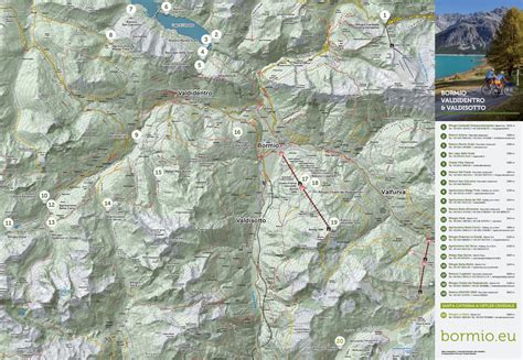 Mappa Rifugi Map Of The Alpine Huts Bormio Valdidentro Valdisotto