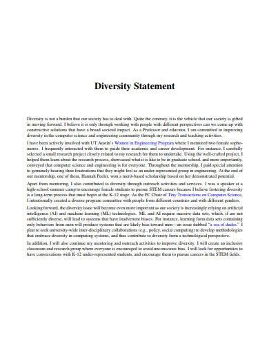 23 Diversity Statement Templates In Pdf Doc