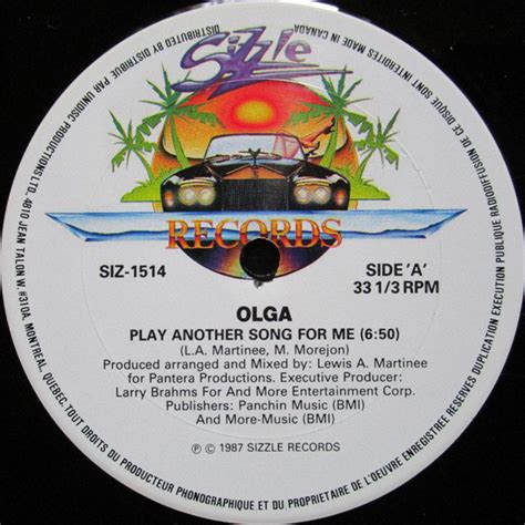Olga Play Another Song For Me 1987 Vinyl Discogs