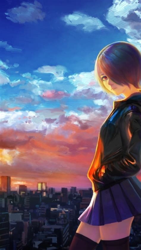 Wallpaper Kirishima Touka Transform Tokyo Ghoul Wings Cityscape