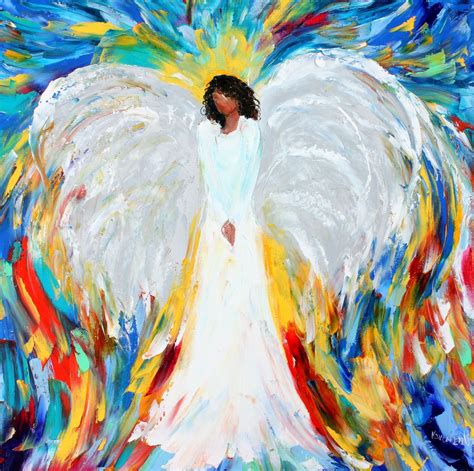Black Angel Print On Canvas African American Angels Art Made Etsy