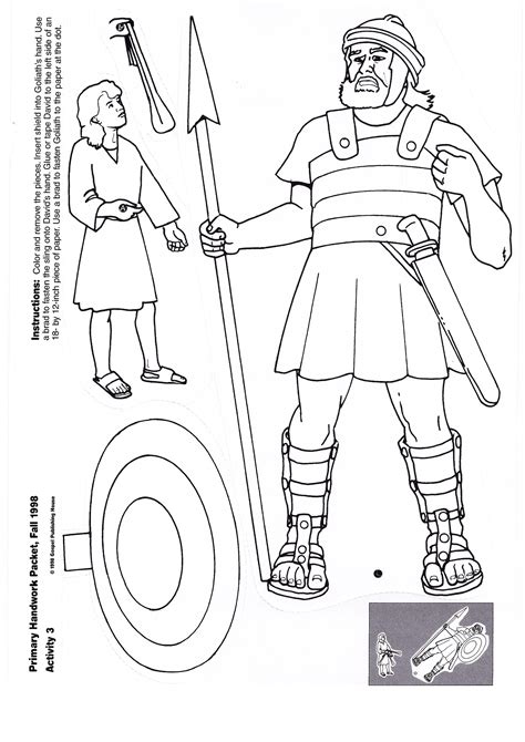 David and goliath coloring page for toddlers. Goliath | Sunday school coloring pages, Sunday school ...
