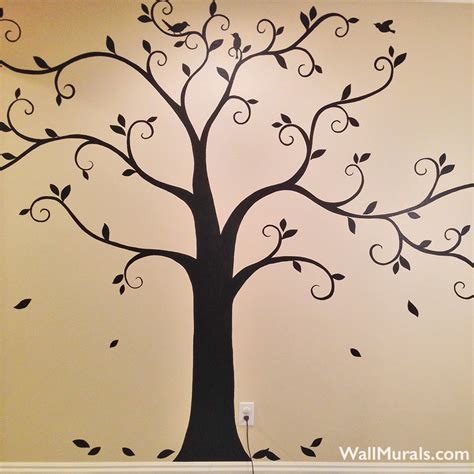 Tree Wall Murals Hand Painted Tree Art Wall Murals By Colette