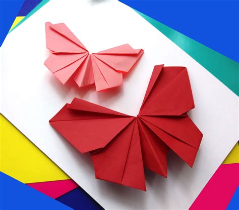 Origami Butterfly Easy To Do Paper Butterfly Wall Decoration