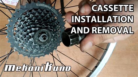 Cassette Cogs Installation And Removal Shimano Youtube