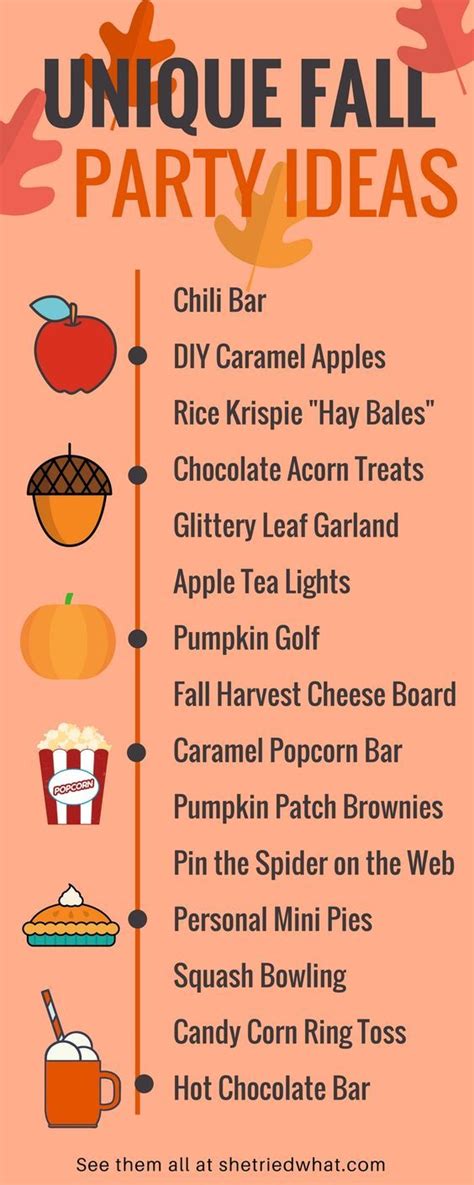The Best List Of Creative Fall Party Ideas Including Food Ideas Party