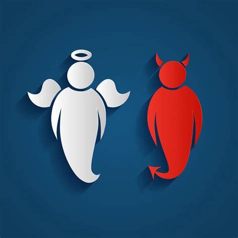 Angel And Demons Stock Vectors Royalty Free Angel And Demons