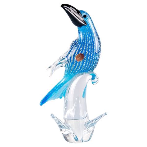 1970s Mid Century Modern Murano Glass Sculpture Of A Bird For Sale At 1stdibs