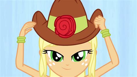 Image Applejack Fitting Her Hat Egpng My Little Pony Friendship Is