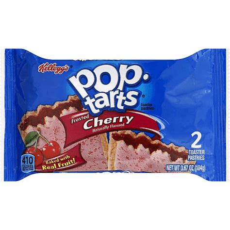 pop tarts breakfast toaster pastries frosted cherry flavored single serve 3 67 oz 2 count