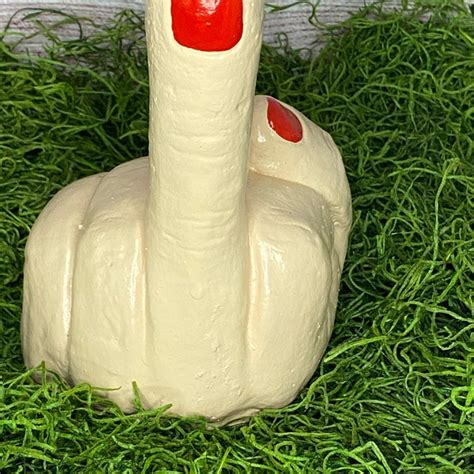Middle Finger Statue Outdoor Etsy