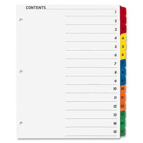 Blank Table Of Contents Template Sample Template