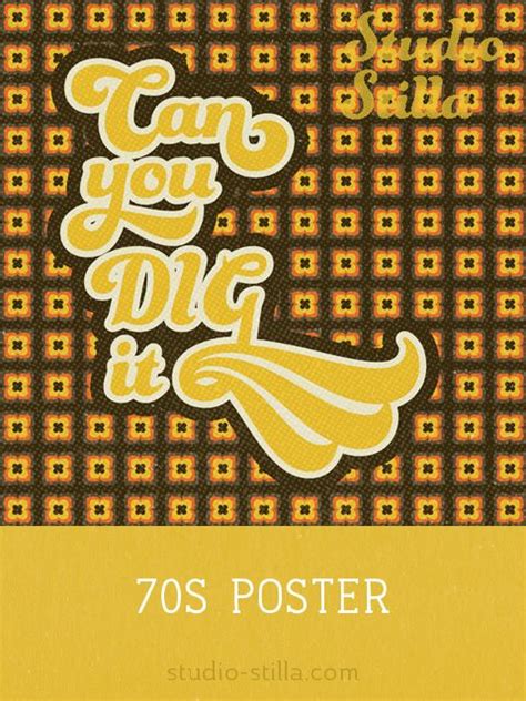 1970s Printable Poster Perftect For Seventies Themed Party Decor 70s