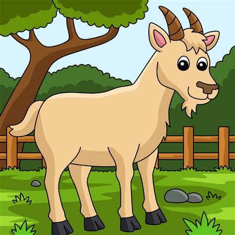Goat Cartoon Colored Animal Illustration 6325986 Vector Art At Vecteezy