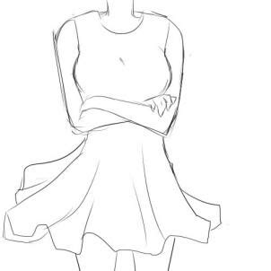 Clothes are affected by many forces causing folds that make them difficult to draw. How to Draw Cute Girls, Step by Step, Anime Females, Anime ...