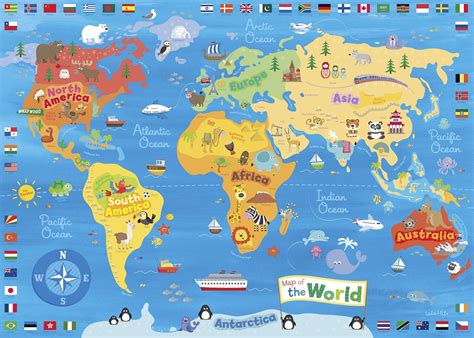 Pin By Almudena Merono On World Map Kids World Map Maps For Kids