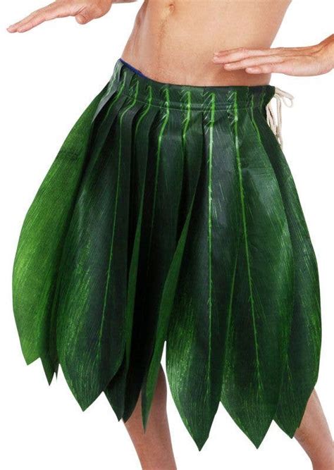 Mid Length Hawaiian Skirt Palm Leaf Hula Skirt Hawaiian Costume