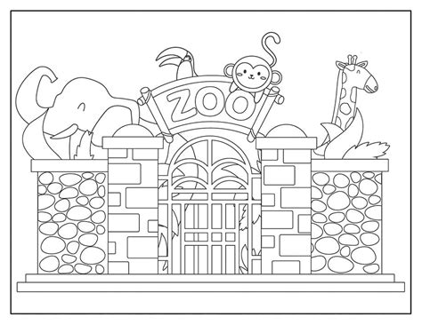 Mother Lion And Cub In A Zoo Coloring Page Free Printable Coloring
