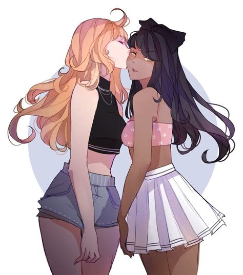 Kaiye On Twitter Cute Lesbian Couples Lesbian Art Yuri Anime Girls