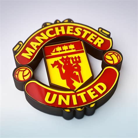 2048x2048 Manchester United 3d Logo Ipad Air Hd 4k
