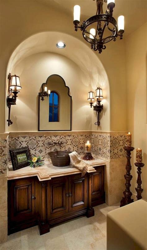 Incredible Spanish Style Bathroom Ideas With Low Cost Home Decorating