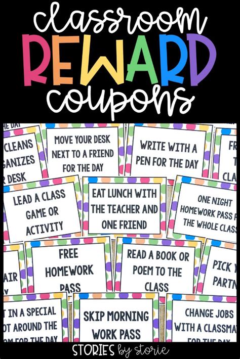 Classroom Reward Coupons Classroom Reward Coupons Classroom Rewards