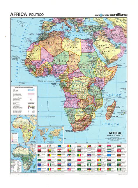 África Mapas Políticos 1980