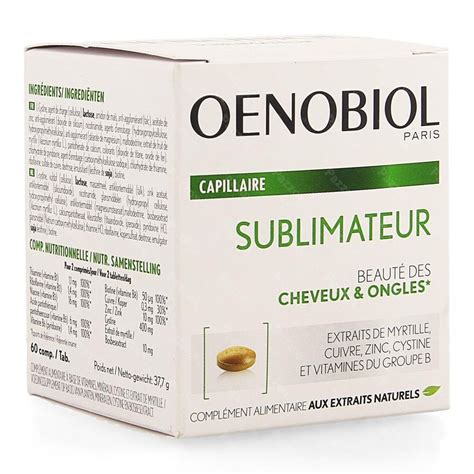 Oenobiol Capillaire Sublimateur Softcaps 60 Pazzox