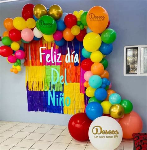 Pin De Sara Gallegos En Decoración Con Globos Día Del Niño Día De